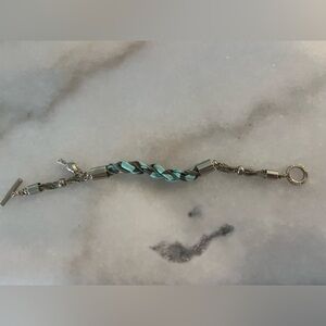 Vera Bradley bracelet material and silver combo